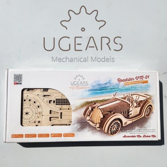 NEW UGEARS Car Roadster Vehicle Model 3D Wooden Puzzle Craft Project Brand new M - Picture 1 of 16
